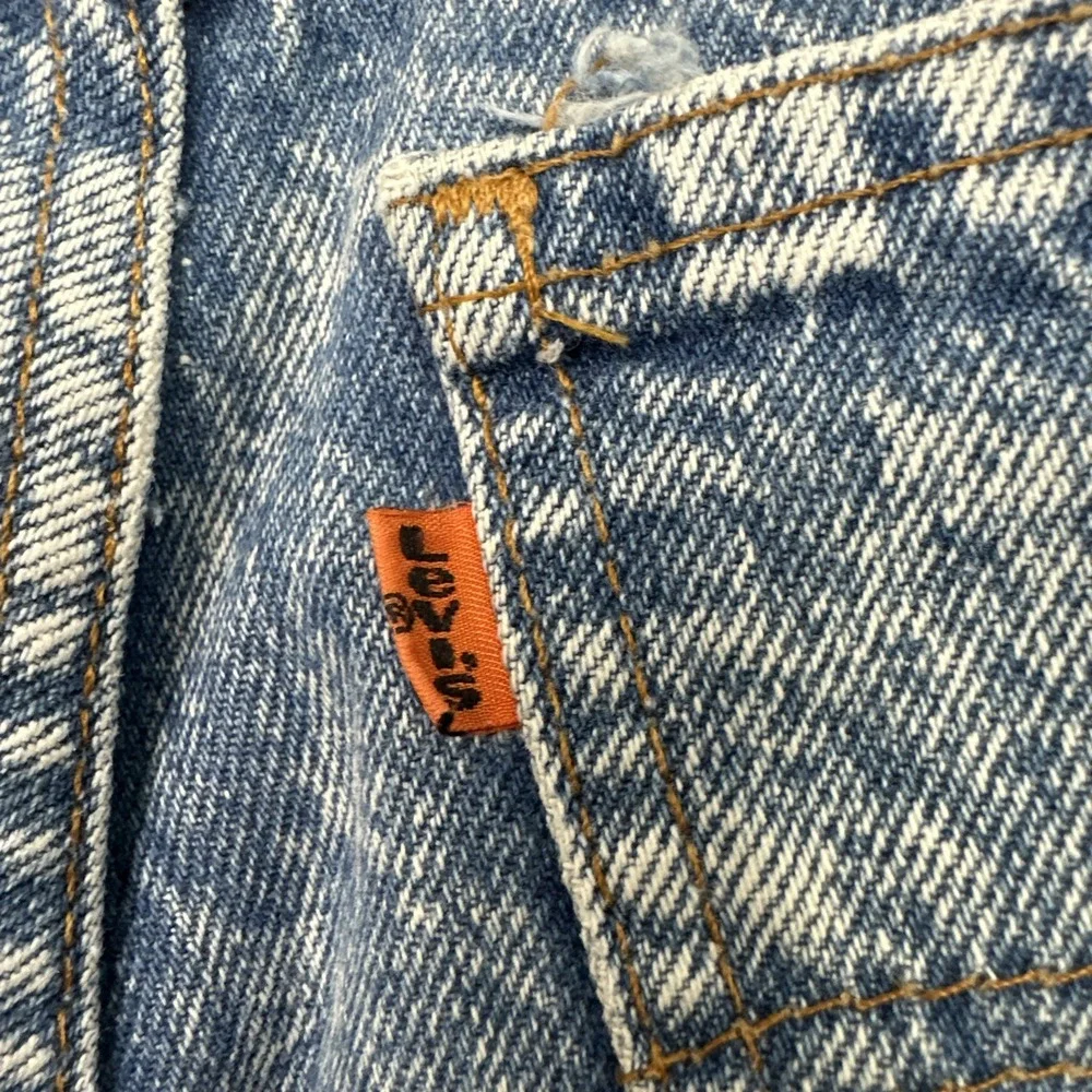 Vintage‎ Levi Jeans Student 28x32 Orange Tab Acid Wash Made In USA